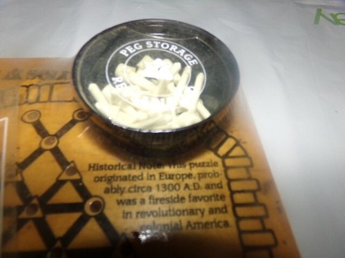 Sealed Vintage Triangle Solitaire Wood Game Venture's Fireside Handcrafted 1988 - Picture 5 of 7