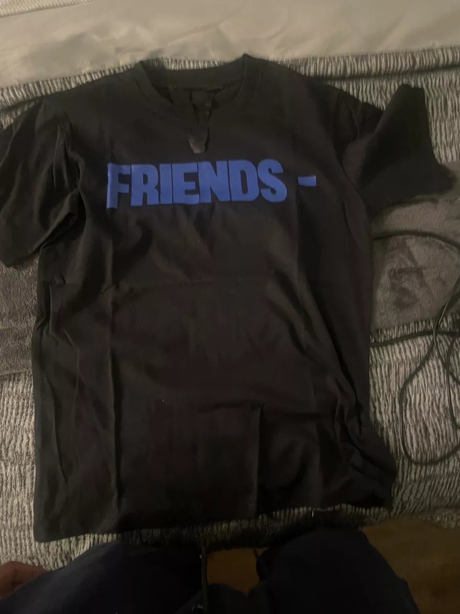 Vlone shirt black and blue 2025