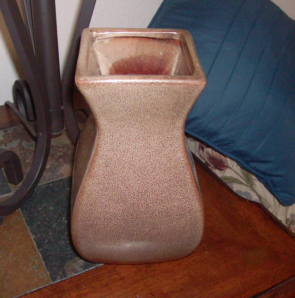 BASIC BROWN VASE Grained Porcelain 9" High X 5" Wide - Image 2 of 2
