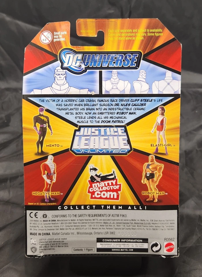 Robot Man Justice League Unlimited - DC Universe Mattel Fan Collection Foto 2 de 3