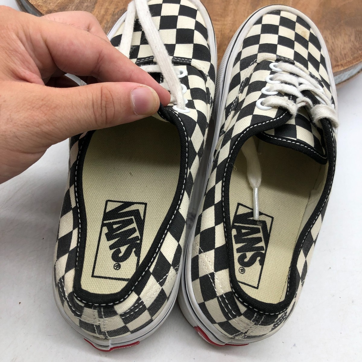 スニーカー ^VANS^ Authentic Golden Coast Checkerboard Black White VN000 Vans Authentic Golden Coast Women's Black/White Checkerboard