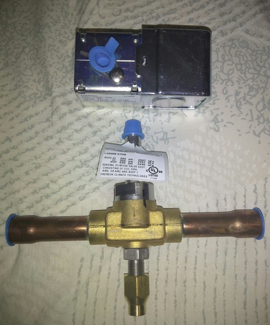 EMERSON REFRIGERANT SOLENOID VALVE + COIL. 5/8" ODF EXTEND eBay