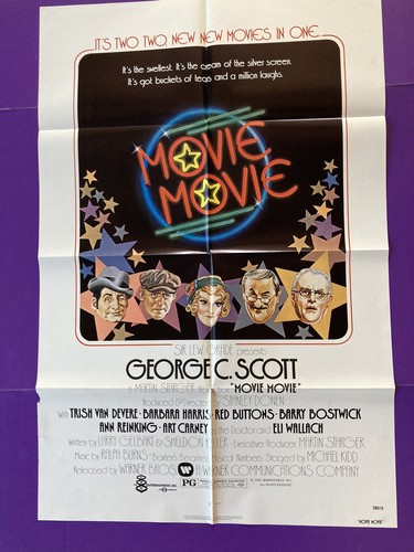 "MOVIE MOVIE" ORIGINAL ONE SHEET MOVIE POSTER GEORGE C. SCOTT 1978