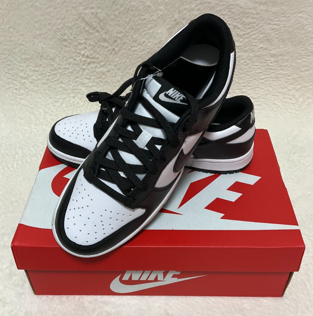 Nike Dunk Low Retro Men's Sneakers White Black DD1391-100 US10 UK9