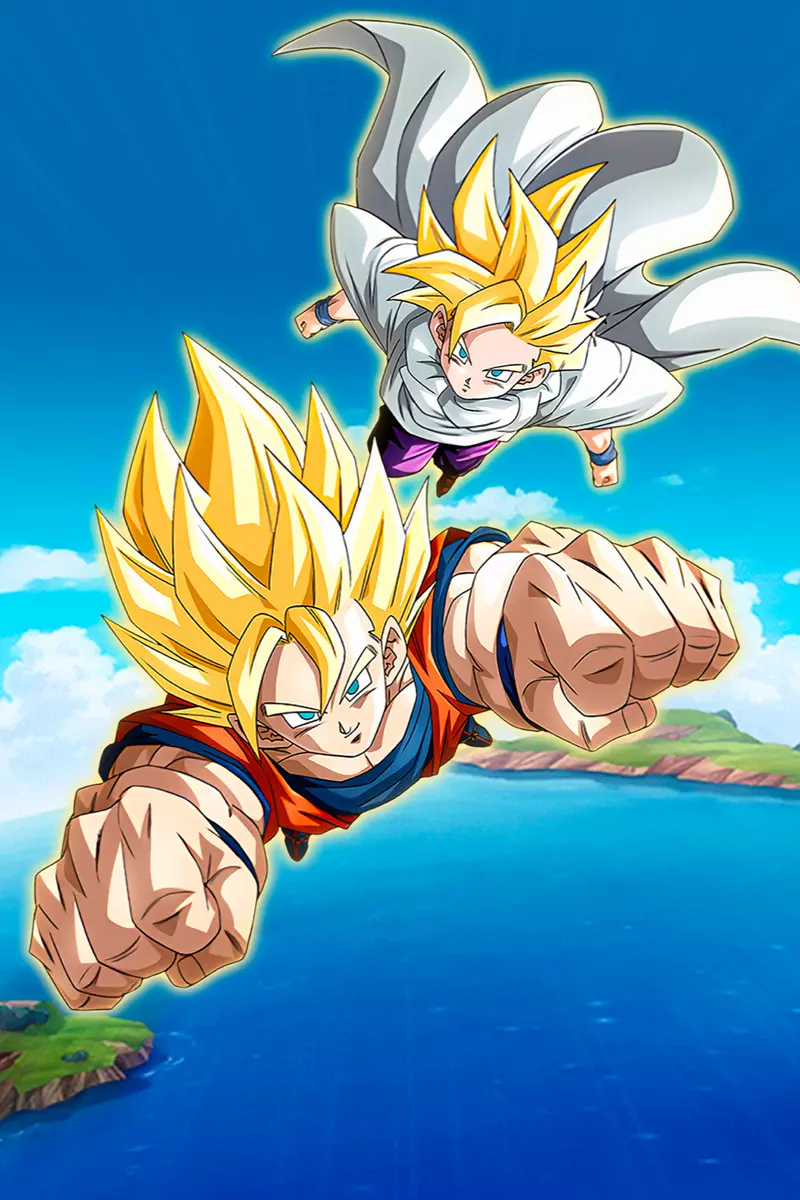 Download Gohan iPhone Blue Energy Ball Wallpaper