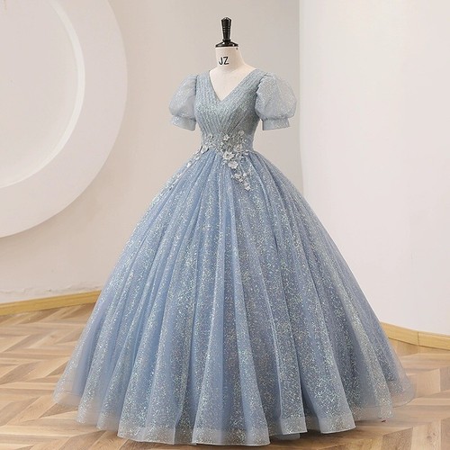 Noble Evening Formal Party Ball Gown Prom Bridesmaid Acting Host Dress TSJY16888 - Picture 7 of 10