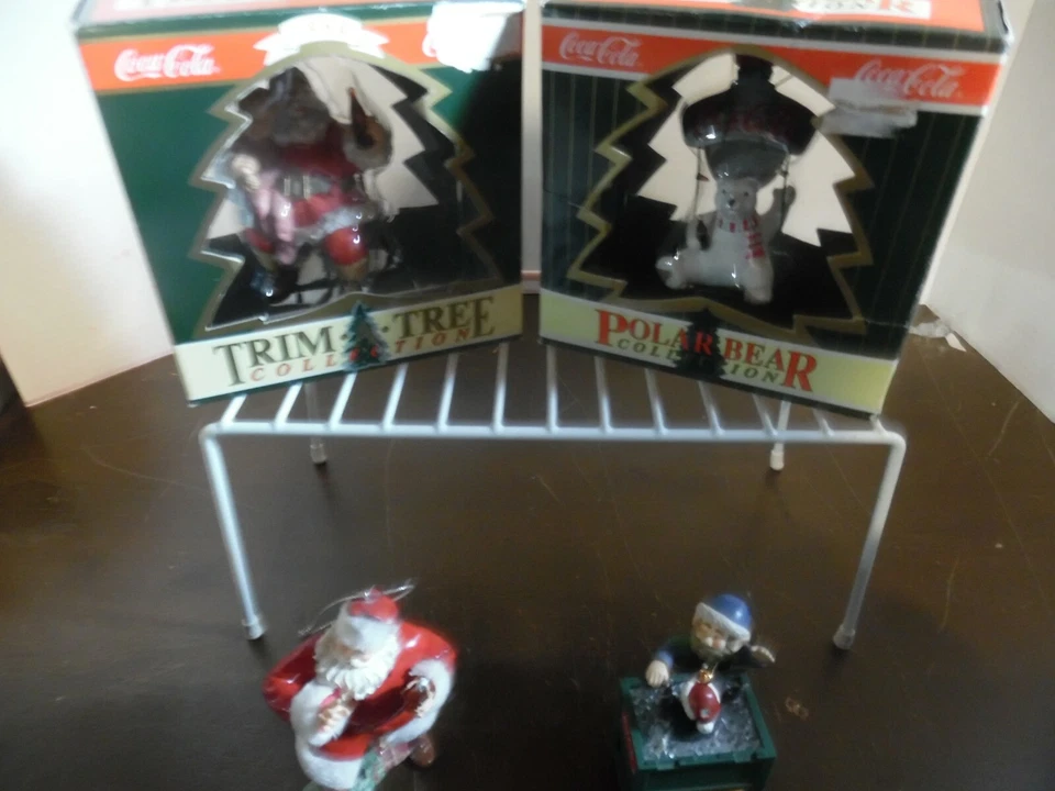 Mixed Lot of 4 VINTAGE  COCA-COLA Ornaments  - Image 2 of 4