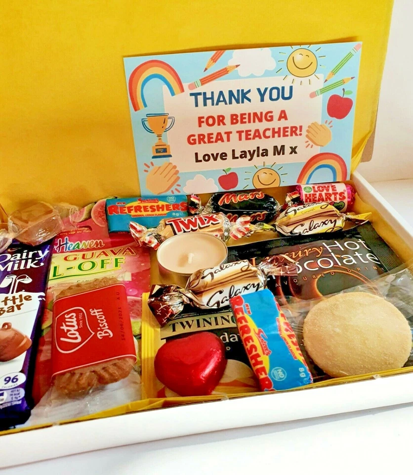 Personalised Teacher Gift Box Hamper Present - Teaching Assistant Nursery Worker - Image 4 of 4