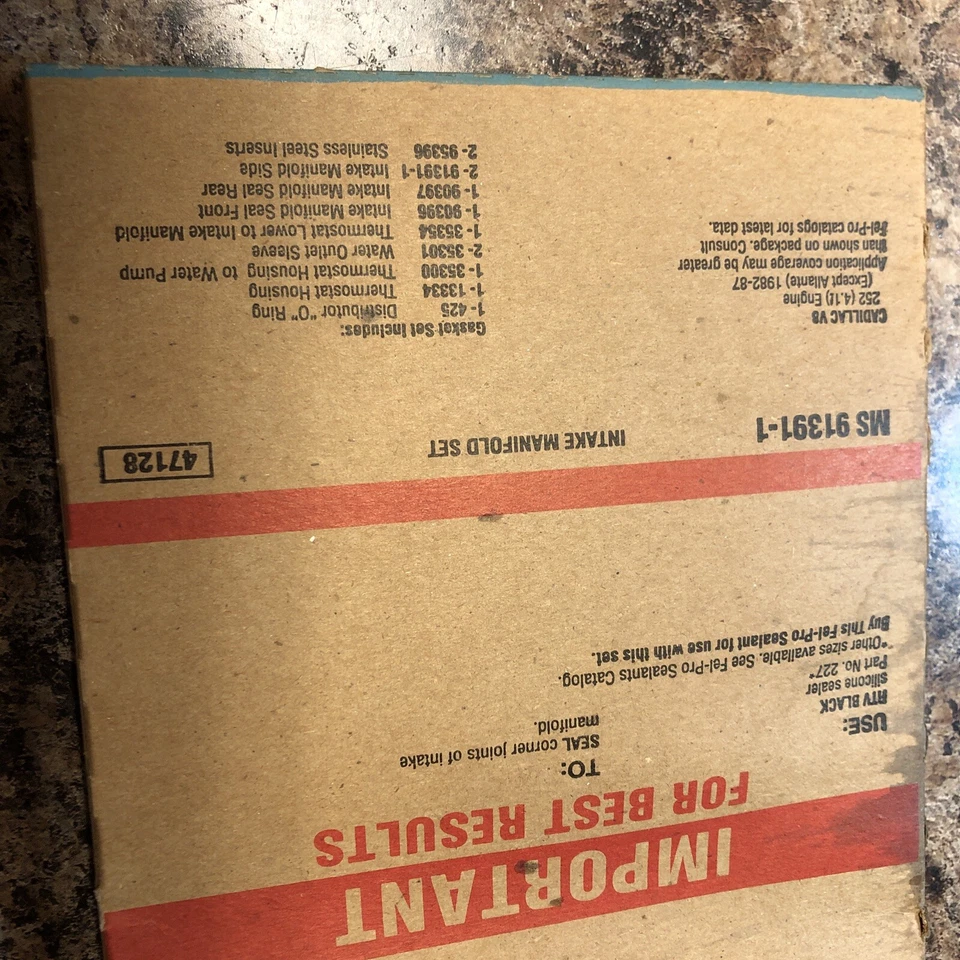 ¡Juego de juntas de colector de admisión NOS Fel-Pro MS 91391-1! F+S! Foto 2 de 4