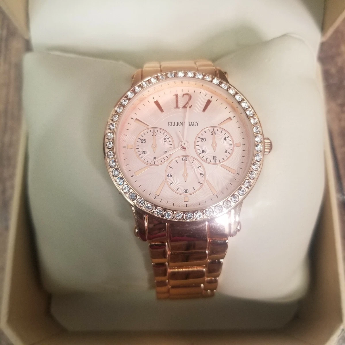 Ellen tracy top diamond watch