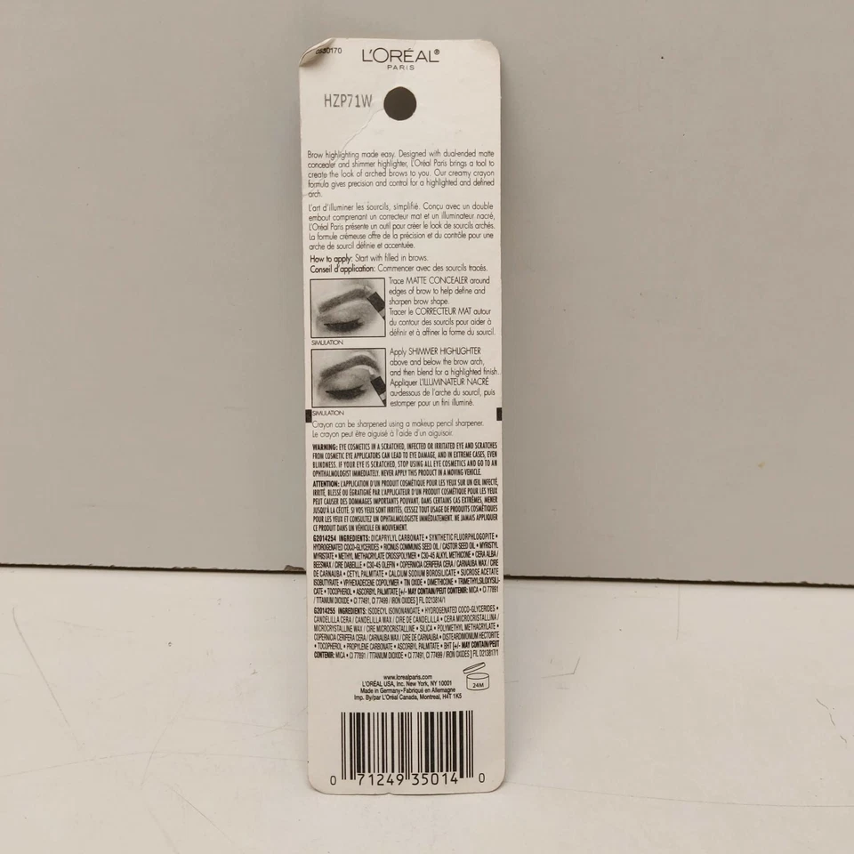 L'Oréal Paris Brow Stylist Brow Raiser Highlighter Duo Medium 620 Mayon 0.16oz.  - Image 2 of 4