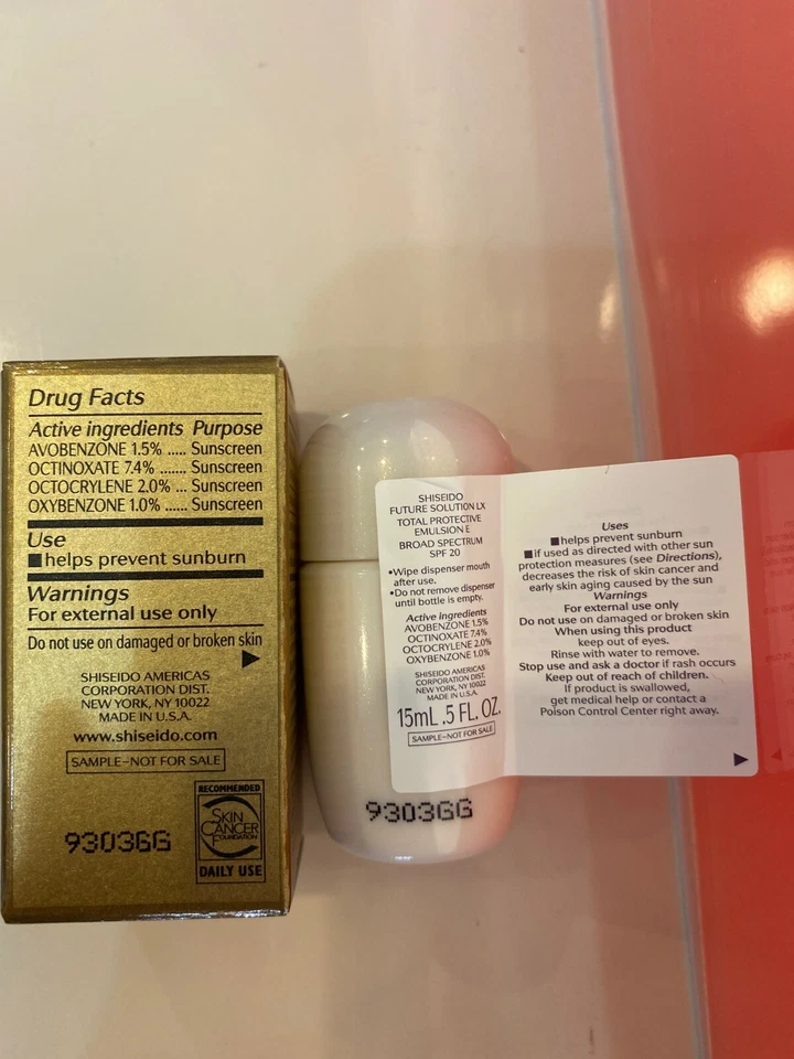 SHISEIDO Future Solution LX Total Protective Emulsion E SPF20 Size 15ml x 3 (45) - Image 2 of 2