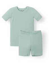 Newborn Baby Little Boys Girls Snug-Fit Pajamas Summer Short Sets Pjs Kids Cl...