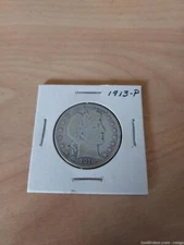 1913 BARBER HALF DOLLAR a great gift (Q2)***