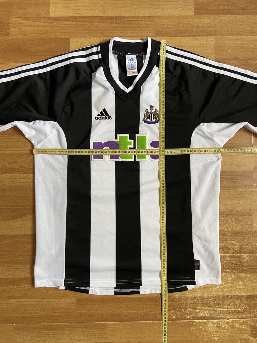 NEWCASTLE 2001 2002 HOME FOOTBALL SHIRT SOCCER JERSEY ADIDAS