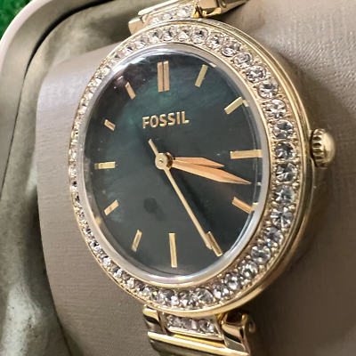 New Karli Three-Hand Gold-Tone Stainless Steel Watch Emerald  display picture 3