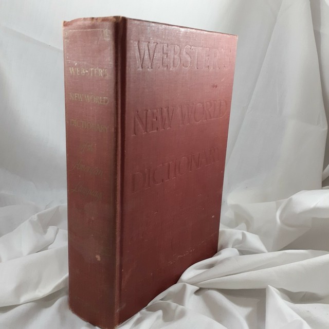 Vintage ster's Dictionary College Edition 1958 hardcover red decor