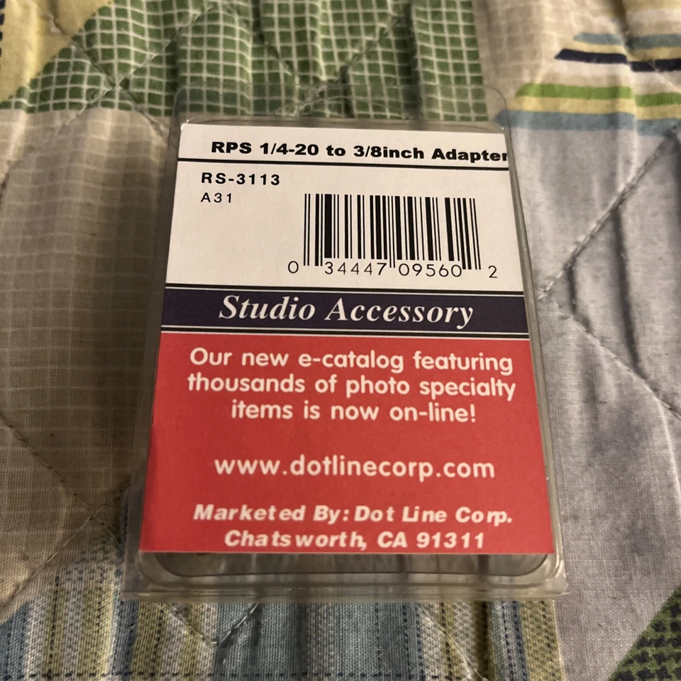 RPS Studio RPS 1/4 - 20 to 3/8 inches Adapter Made In China New In Package - Image 2 of 2