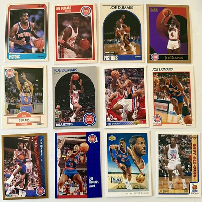 Lot of 12 Different Hall of Famer (HOF) Joe Dumars/Detroit Pistons /Lot #1325/NM