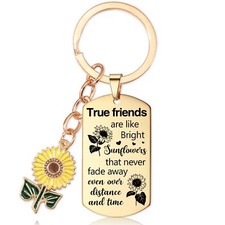 Best Friends Gifts for Women - Friendship Gifts Golden Sunflower True Friend ...