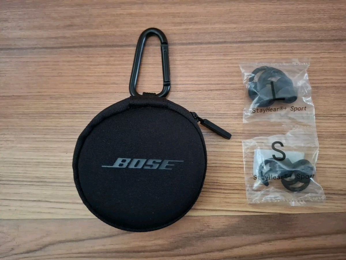 Bose StayHear Sport Ear Tips Wireless Headphones Large Small Black Carry  Case - Main Image