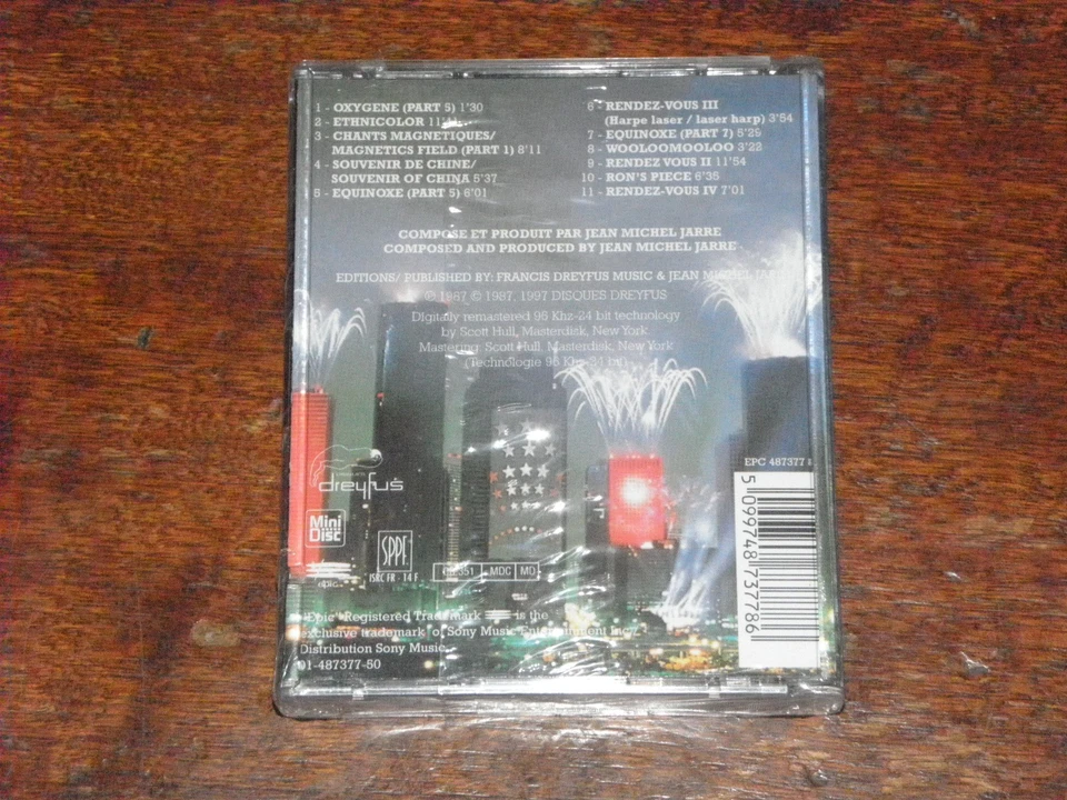 JEAN MICHEL JARRE - CITIES IN CONCERT HOUSTON LYON (MINIDISC MD ALBUM 1997) - Bild 2 von 2