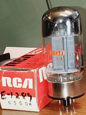RCA 6550A Dual Top Getter NOS/NIB MaxiMatcher2/TV-7 tested (1) tube lot