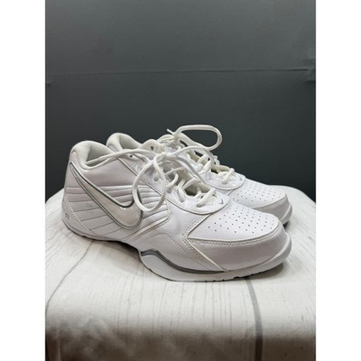 Nike Air Baseline Low Basketball Shoes Mens White Silver 386240-111 Size 11