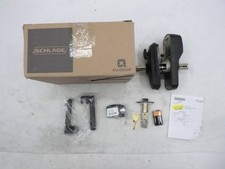 Schlage Plymouth with Latitude Keypad Entry Lock FE595-PLY-622-LAT Matte Black