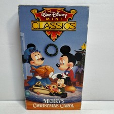 Mickey's Christmas Carol VHS 1983 Family Animation Disney Mini Classics
