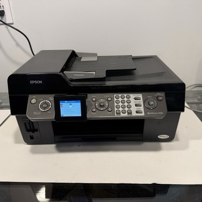 Epson WorkForce 500 All-In-One Inkjet Printer Scanner Copier Fax WiFi Tested On