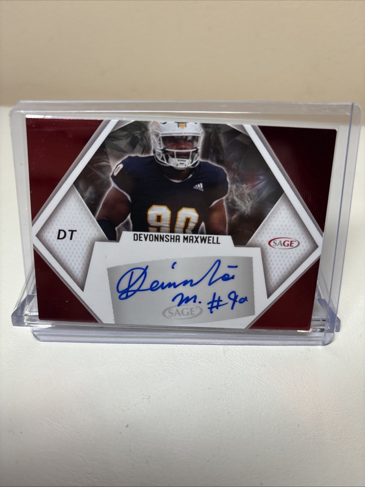 2023 Sage Red Foil Autograph Devonnsha Maxwell #A-DM Auto