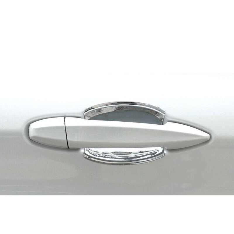 Cubierta de taza de tazón de puerta exterior ABS cromada apta para BMW X5 X6 F15 2015-2018 Foto 3 de 4