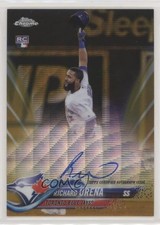 2018 Topps Chrome Rookie Gold Wave Refractor 8/50 Richard Urena #RA-RU Auto 1u6