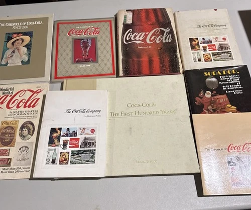 Lot Of 9 Vintage Coca Cola Books
