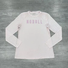 NoBull Sweatshirt Women’s Medium Crew Neck Pullover Long Sleeve Tee Stretch Gym
