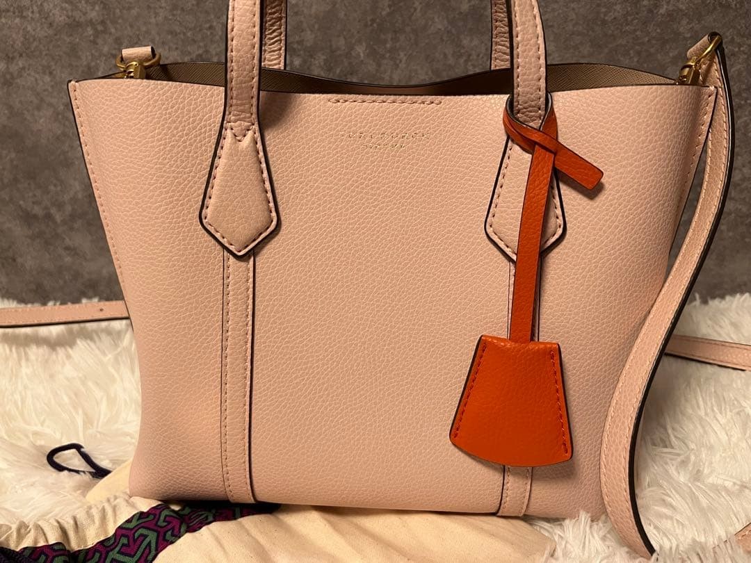 Tory Burch Handbag Shoulder Bag Leather Pink Women's From Japan thumbnail 3