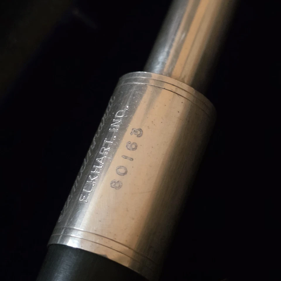 Flauta Piccolo de madera de granadilla Communhardt junta de cabeza plateada - video de demostración SIN ESTUCHE Foto 3 de 4