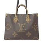 EGA Louis Vuitton Monogram Giant Reverse On The Go MM 2WAY Tote Bag/7CB0157