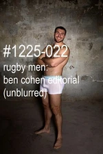 MALE PORTRAIT #1225-022 -athletes series -rugby men -ben cohen - free ship in us