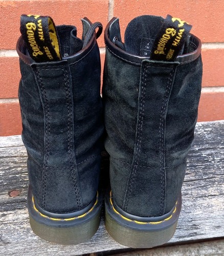 Dr Martens 1460 Black Suede Leather Boots Size UK5 EU38 Doc Martens 21466 Docs - Picture 6 of 11