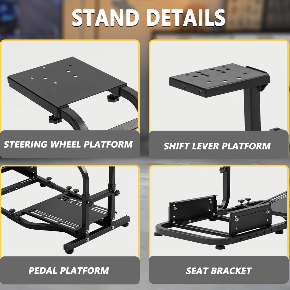 Marada G29 Racing Simulator Cockpit with Gaming Seat Fit Logitech Thrustmaster - Image 4 of 4