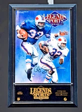 OJ Simpson Autographed Plaque Legends Sports Memorabilia COA (Check Description)