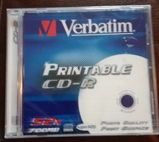 CD VIERGE VERBATIM PRINTABLE CD-R - 700 MB 80Mn 52x - (neuf sous blister)