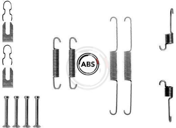 A.B.S. 0763Q ZubehöRsatz FüR Bremsbacken ZubehöRsatz Bremsbacken FüR Fiat-image