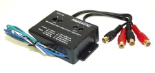 4 Channel Adjustable RCA Line Convertor Low to High Impedance Amplifier Adaptor