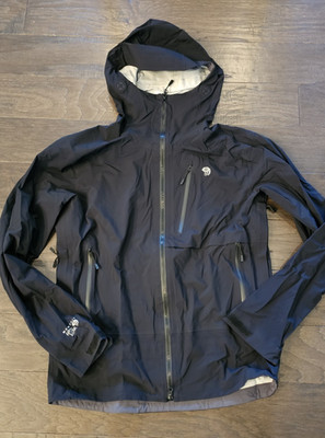 Mountain Hardwear Men's Superforma Jacket 1731871 Black Hooded Recco Medium