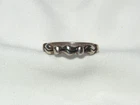 ...Vintage Sterling Silver Wave Design Band Ring, Size 7...