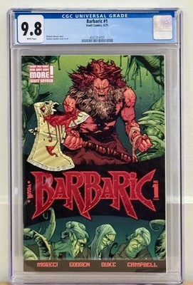 Barbaric #1 CGC 9.8 White Pages 1st Print Vault Comics 2021 Optioned