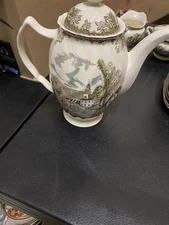 Friendly Village, The ("Made in England" Backstamp) Coffee Pot